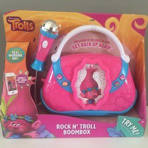 Trolls Movie Dreamworks Pink Poppy Karaoke Sing Along Music With Microphone New